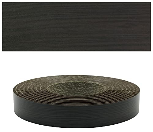 Mprofi MT® - Bordo Effetto Wengé | 22mm x 5m | Facile da Applicare | Bordo Cucina | Bordo in Melaminico | Per Scaffali, Mobili e Pannelli | Bordo Termoadesivo Durevole | Spessore 0,50mm