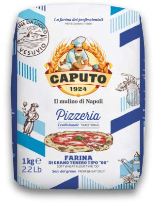 5x Caputo - Pizzeria Farina Italiana Premium Tipo 000 - Confezione da 1 kg +Joytaly bag