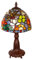 Lampe im Tiffany-Stil 8 Zoll Libelle, edel, Rose Dekorationslampe, Tiffany Stil, Glaslampe, Leuchte,Tischlampe, Tischleuchte (Tiff 146)