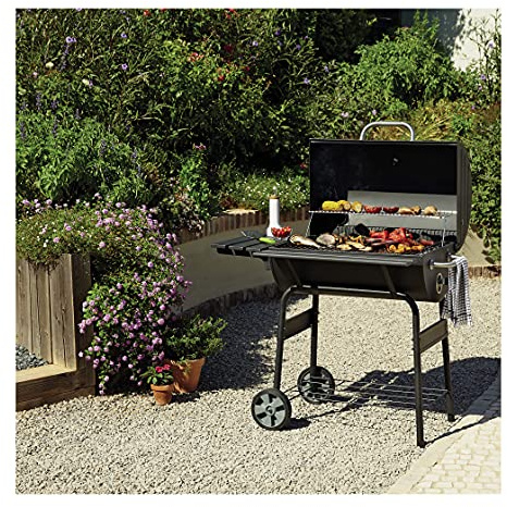 Barbecue Grill 30 Barrel BBQ Grill Multi-function Stainless Steel Charcoal Outdoor Barbecue Smokers Tool Kits for Picnic Patio Backyard Camping Cooking