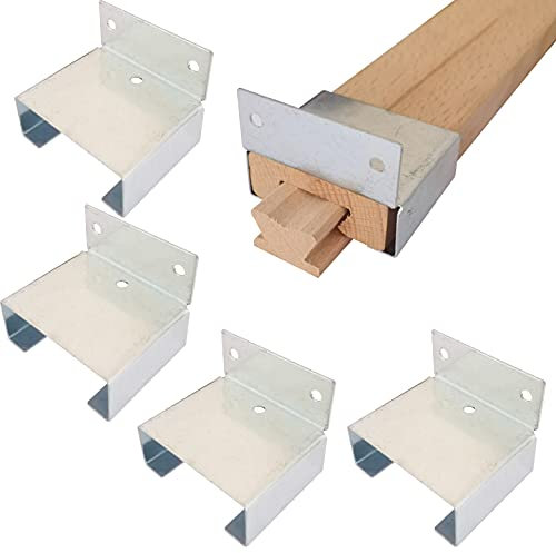 Btibpse Schubladenschienen aus Holz, Stahlschienen, Auszugsschienen, Mittelmontage, Kommode, 4 Stück