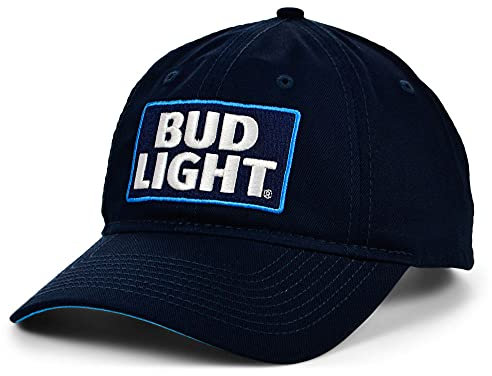 Bud Light Freizeithut mit Klettverschluss, verstellbar, Marineblau / Blau