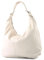 modamoda de 337 Damen Leder Schultertasche Shopper Large handmade in Italy, Farbe:Creme2021