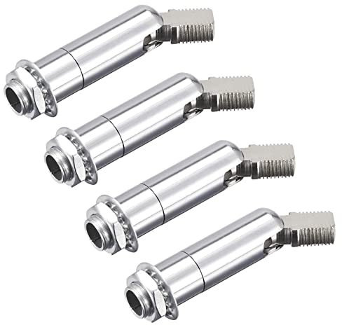 sourcing map Sloped Ceiling Adapter 180/355 Degree Swivel, for Chandelier Ceiling Pendant Light, Chrome Pack of 4