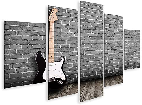 islandburner Bild auf Leinwand E Gitarre In Den Raum Wandbild Poster Kunstdruck Bilder