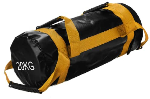 YZBBSH Fitness Bag Sandsack 5 10 15 20 25 30 kg Power Bag aus Kunstleder Verstellbarer Gewichts Sandsack mit Griffen ​für Functional Fitness Gewichtssack,20kg