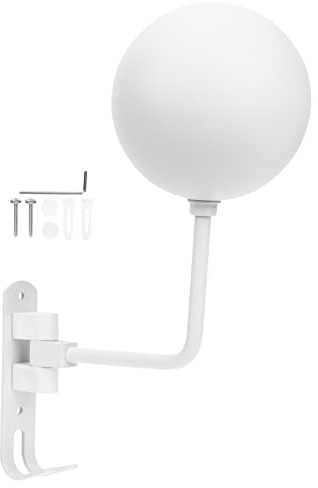 iplusmile Helmet Stand - Adjustable Motorcycle Helmet Rack Wall Mount, 180° Rotation Hat Stand with 2 Hooks, Creativity Helmet Hanger for Motorbike, Hats, Caps, Baseballs, Rugby Helmet, Racing Coat