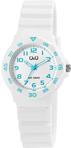 Q&Q Damen-Uhr Silikon Armband Dornschließe 10 Bar Analog Quarz