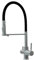 Shurity 460 Rubinetto da cucina con Doccetta 4 vie 3/8” (Cromo/Nero)
