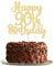 Gyufise 1Pc Happy 90th Birthday Cake Topper Glitter 90 & Fabulous Cheers to 90 Years Old Birthday Cake Pick for Celebrating 90th Birthday Anniversary Party Cake Decorations Supplies Gold