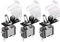 ETOPARS 3 Pezzi Interruttore a Levetta per Auto 12V 20A Interruttore a Bilanciere Camion Bianco Luce Interruttore a Levetta in Metallo ON off 3Pin Toggle Switch Copertina Bianco