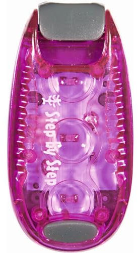 Step by Step LED Safety Clip Light Pink