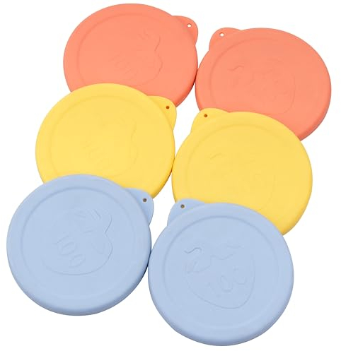 RR100 Silikondeckel für Weck-Gläser, 6er-Pack Silikondeckel Ersatzdeckel, Für Modelle 738, 739, 740, 741, 742, 743, 744, 745, 748, 974, Für 290, 370, 580, 850, 1062, 1590, 1750, 2700 ml Gläser