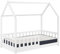 Set de Cama infantil Cabaña ''Bosco'' Blanco 90x190cm + Colchón ZENT ROLLER 90x190cm (Altura 17cm), Transpirable, Adaptable y Atérmico