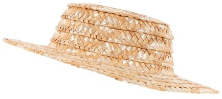 ERINGOGO Miniaturer Strohhut Für Puppen Woven Mini Hat Für -dekoration Für Mikro-landschaften Und Kreative Projekte Langlebiges -material