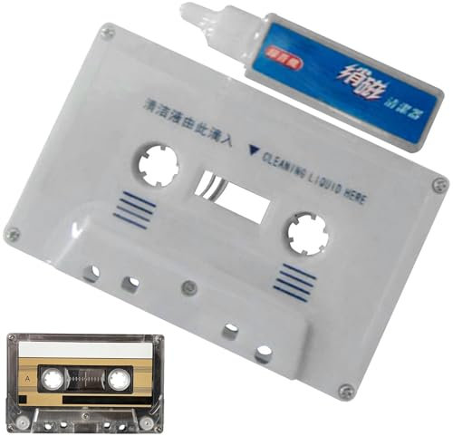Reinigung der Kassettenbandkappe - Pflegewartungsset, Pflege nass, Kassette Audio-Kassette reinigt | Capstan Cleaner, Audio-Kassette Kopfwartungslösung für