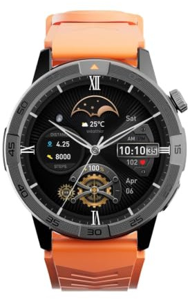 AGM Legion Militär Smartwatch Damen Herren mit Telefonfunktion,1,43 HD AMOLED Smartwatch mit 100+ Sportmodi,Herzfrequenz,Schlafmonitor,5ATM Wasserdicht Outdoor Sportuhr für Android iOS (Mischfarbe)