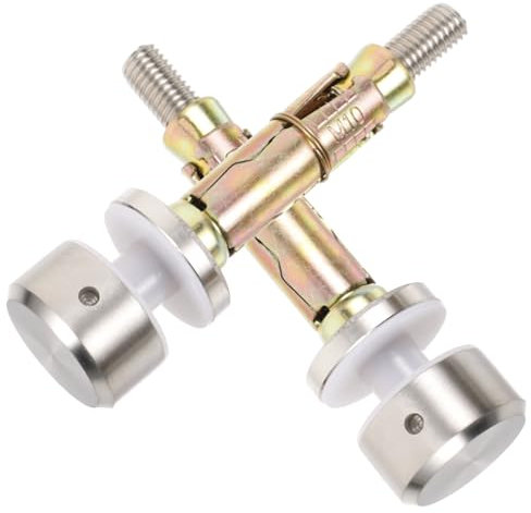 Gatuida 2Pièces Support de Verre pour Garde Corps Escalier Inoxydable Fixation Robuste pour Main Courante Verre pour Résidentiels
