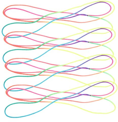 ERINGOGO 4pcs Cat Cradle String Toys Rainbow Color Hand Game Finger Playthings for Boy Girl Adults Interactive Cooperative Fun Improves Creativity Agility