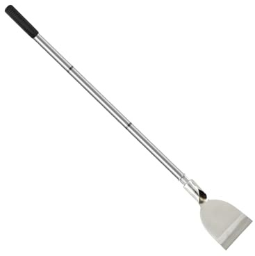 ROLKAR Floor Scraper Tool, Garden Flat Shovel, Razor Blade Paint Scrapers for Wallpaper Sticker Removal, Tile Gum Glue Stains Cleaning Tools, Snow Shovel for Driveway-Stainless Steel Long Handle