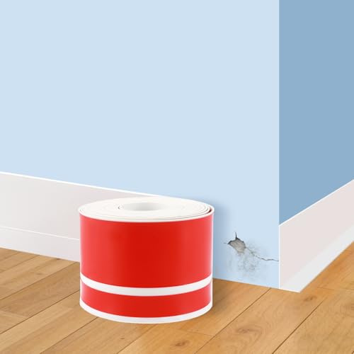 Battiscopa autoadesivo, battiscopa morbido, per cucina, bagno, pareti, pavimenti, impermeabile, 5 m * 70 mm, bianco