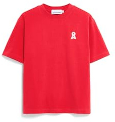 ARMEDANGELS Damen Heavyweight T-Shirt aus recyceltem Baumwoll Mix Iconic Å TARJAA Loose Fit Mars Red XL