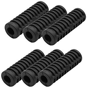 sourcing map 6Pcs Palanca de Arranque Funda de Goma Pedal Negro Moto de Cambio del Cambio de Marchas
