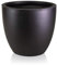 IDEALIST 45cm Flower Pot | Black Reinforced Stone Egg Pot for Trees | Garden Planters with Drainage Holes D46 H45 cm, with Inner Top D42 cm, 57 litres