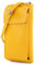 modamoda de P06 Damen Leder Umhängetasche Geldbörse Handytasche 6,5 Zoll handmade in Italy, Farbe:Rapsgelb