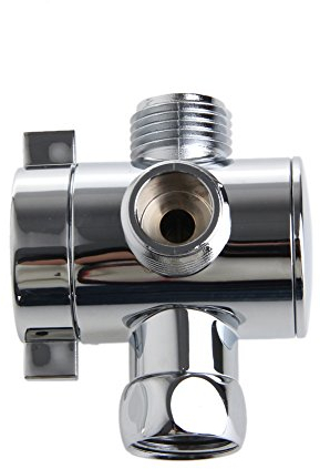 Buwei 3-Wege-T-Adapter-Ventil für Toiletten-Bidet-Duschkopf-Umschaltventil 1/2 Zoll