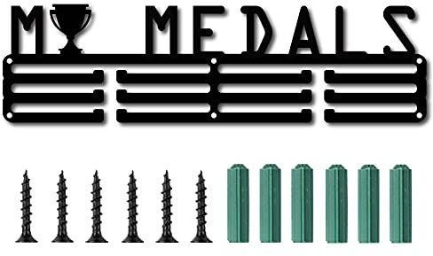 CREATCABIN Medaillen Aufhänger Halter Display Rack Über 60 Medaillen Ständer Wandhalterung Aufhänger Dekor Edelstahl Hängen Home Badge Aufbewahrung 3 Sprossen