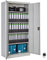 TecTake Armoire de Bureau métallique 80 x 40 x 180 cm avec Serrure Rangement Bureau avec 5 Compartiments pour Classeur Rangement Documents Industriel Meuble 2 Portes, 4 Étagères Réglables en Hauteur
