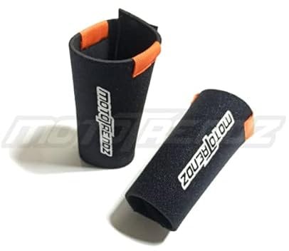 Mototrendz Neoprene Fork Seal Cover/Protector | Fork Gator | Universal Fit for all Bikes |, Black