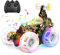 Kizeefun 360°-Drehung LED Auto Ferngesteuert ab 3 4 5 6 7 Jahre, Ferngesteuertes Auto Spielzeug Kinder Geschenke Mädchen Junge 3-10 Jahre, RC Auto Monstertruck Kinderspielzeug ab 3 4 5 Jahre
