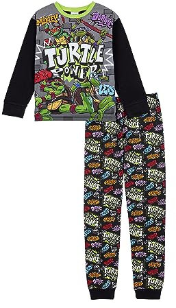 TEENAGE MUTANT NINJA Turtles Schlafanzug für Jungen, grün, 4-5 Years