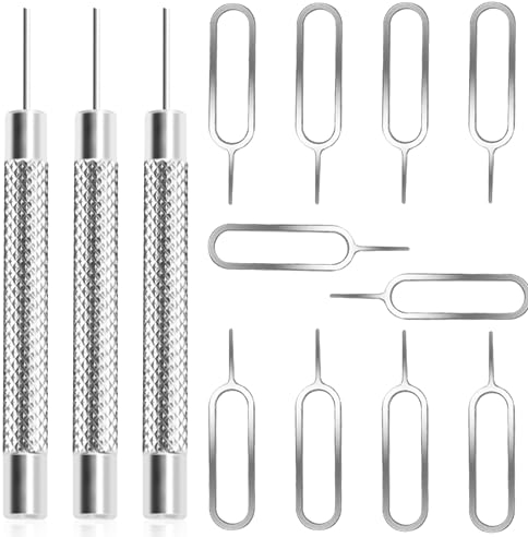 ZELHYEUU 13 Piezas Herramientas de Extracción de Tarjeta SIM, Extractor de Tarjeta SIM, Pin de Tarjeta SIM, Pin de Eyector de Bandeja de Tarjeta SIM, para Abrir y Expulsar los Pines de la Tarjeta SIM