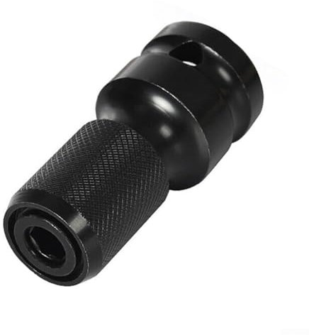 1Pack 1/2 To 1/4 1/4 3/8 Square Hex Shank Socket Adapter, Converter and Reducer Set for Impact Ratchet Wrench and Screwdriver Bit Holding Socket