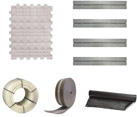 ThermoFlux | Fußbodenheizung Trockenbausystem Set | 12,5 VA | 51,75 m²