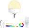 Funlenry E14 Rechargeable Light Bulb with Remote - Battery Light Bulb No Electricity for Wall Sconces, Table Lamp, Hanging Lights, Non-Hardwired (1 Pack)