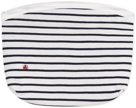 Petit Bateau A0DFA Trousse Marinière, Blanc/Bleu, Taille Unique Mixte bébé