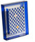 Stilvoller Acrylrahmen, transparenter Rand, kreative Foto-Desktop-Dekoration (blau)