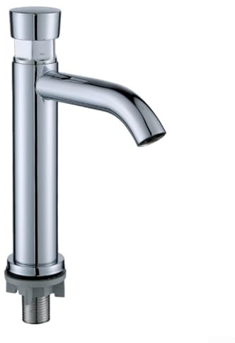 Robinet de lavabo de salle de bain en acier inoxydable à temporisation, minimise les éclaboussures, large application (B)