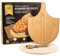 KARL HAUSMANN Pizzastein für Backofen - Pizza Stein Oval 33x33 cm aus Cordiert - Pizza-set inkl. Pizza Stein, Pizzamesser, Pizzaschaufel, Silikonpapier - Pizzastein Gasgrill - PizzaStone - Backstein