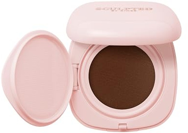 Sculpted by Aimee Cream Cushion Foundation with SPF 30 | Buildable & Refillable Base, Soft Cushion Applicator & Mirror, Vegan, Niacinamide, Vitamin E, and Bio-Technology