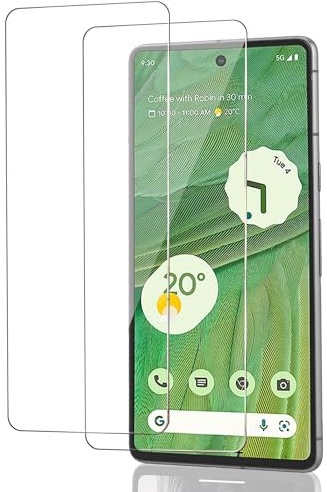 ICESPRING für Panzerglas für Google Pixel 7 Schutzfolie, 2 Stück Fingerabdruck-ID Panzerfolie für Google 7 Folie, 9H Härte Schutzglas für Pixel 7 Panzer Schutz Glas