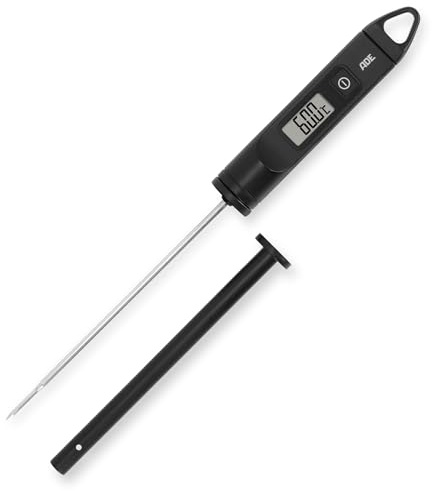 ADE Thermomètre à viande numérique sans fil - Thermomètre de cuisson et de cuisson - 30 à 200 °C - Thermomètre de cuisine pour griller, cuisiner, cuire au four - Convient également pour le sucre et