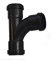 Pushfit 40mm Waste Pipe 90 Degree Tee - Black - Pack of 2