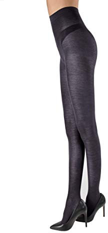 WOOTI TIGHTS Collant CARBONARA S Blu, in Lana Merinos 100 den, Calza Calda, Coprente, Resistente, Morbida, adatta alla stagione Invernale, XL, disponibile anche in colori Melange