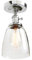 Phansthy Vintage Deckenleuchte Glocken klarglas Pendelleuchte Modernes Deckenlampe industrie Pendellampe Hängeleuchte Vintage Hängelampe Loft-Pendelleuchte in Landstil (Chrome Farbe)