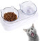 Gamelle Chat, Gamelle Surélevée Gamelle Double avec Support Surélevé Gamelle pour Animaux De Compagnie Gamelle Idéale pour Les Chats Et Les Petits Chiens Gamelle pour Chat